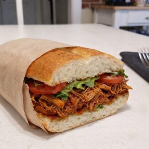 Torta de carne enchilada